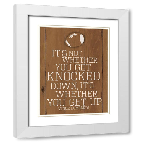 Knocked Two White Modern Wood Framed Art Print with Double Matting by Villa, Mlli