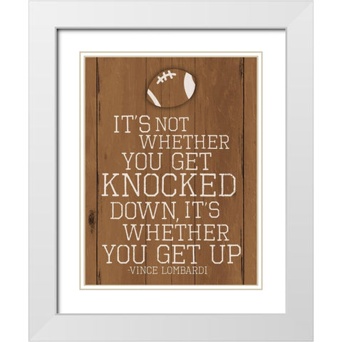 Knocked Two White Modern Wood Framed Art Print with Double Matting by Villa, Mlli