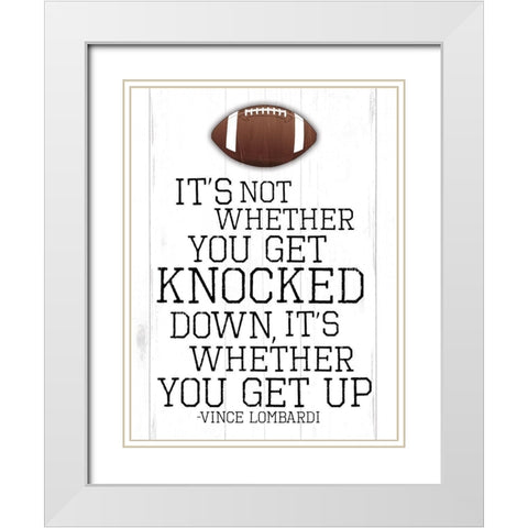 Knocked Three White Modern Wood Framed Art Print with Double Matting by Villa, Mlli