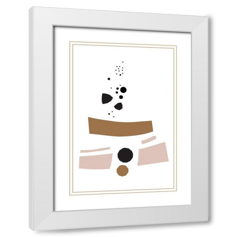 You Tell Me White Modern Wood Framed Art Print with Double Matting by Villa, Mlli