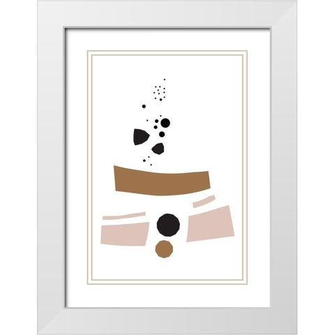 You Tell Me White Modern Wood Framed Art Print with Double Matting by Villa, Mlli