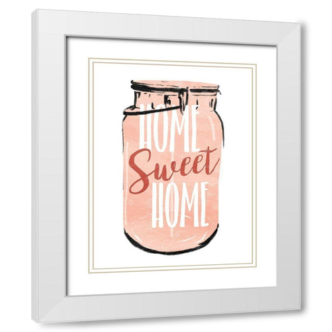 Home Sweet White Modern Wood Framed Art Print with Double Matting by Villa, Mlli