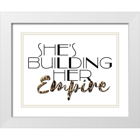 Her Empire White Modern Wood Framed Art Print with Double Matting by Villa, Mlli
