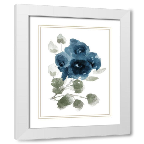 Bluequet White Modern Wood Framed Art Print with Double Matting by Villa, Mlli