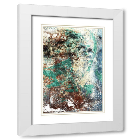 Rust Growth Mate White Modern Wood Framed Art Print with Double Matting by Villa, Mlli