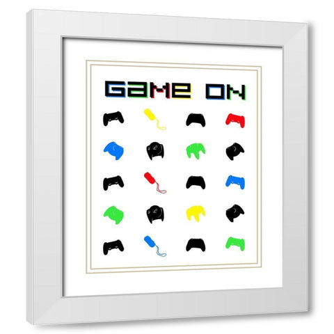 Gamer On Primary White Modern Wood Framed Art Print with Double Matting by Villa, Mlli