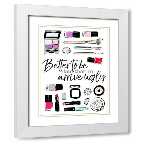 Better To Be White Modern Wood Framed Art Print with Double Matting by Villa, Mlli