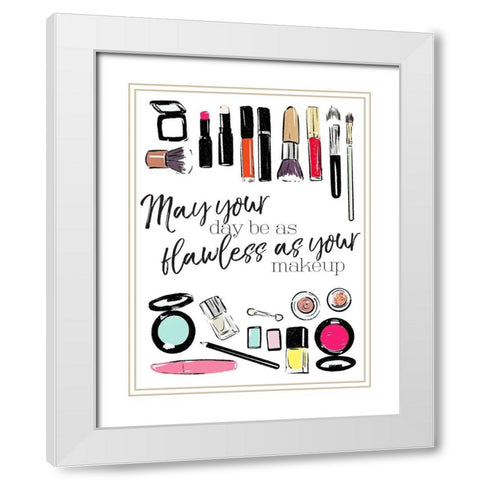 May Your White Modern Wood Framed Art Print with Double Matting by Villa, Mlli
