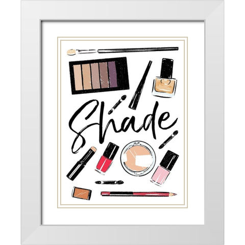 Shade White Modern Wood Framed Art Print with Double Matting by Villa, Mlli