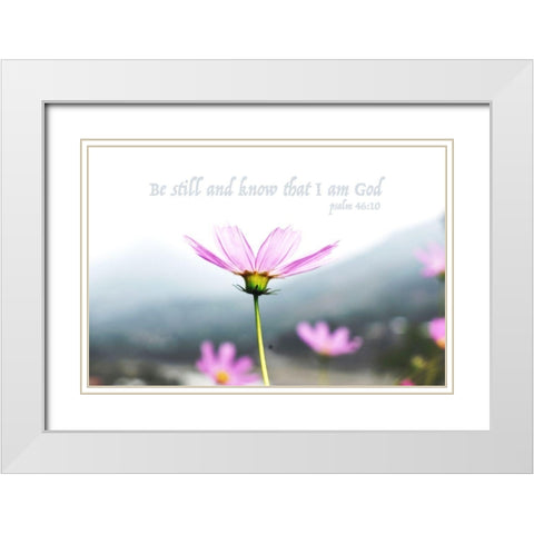 I Am God White Modern Wood Framed Art Print with Double Matting by Villa, Mlli