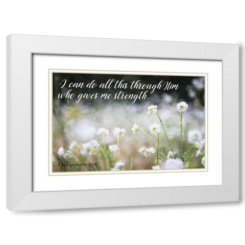 I Can Do White Modern Wood Framed Art Print with Double Matting by Villa, Mlli