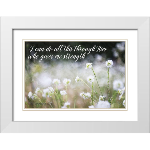 I Can Do White Modern Wood Framed Art Print with Double Matting by Villa, Mlli