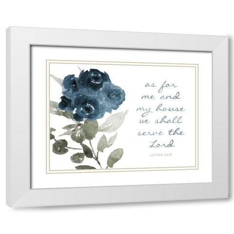 As For Me White Modern Wood Framed Art Print with Double Matting by Villa, Mlli