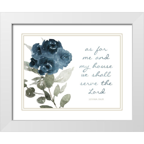 As For Me White Modern Wood Framed Art Print with Double Matting by Villa, Mlli