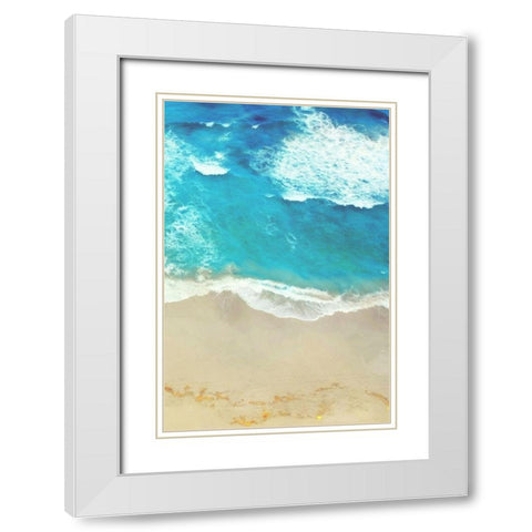 Take A Swim Mate White Modern Wood Framed Art Print with Double Matting by Villa, Mlli