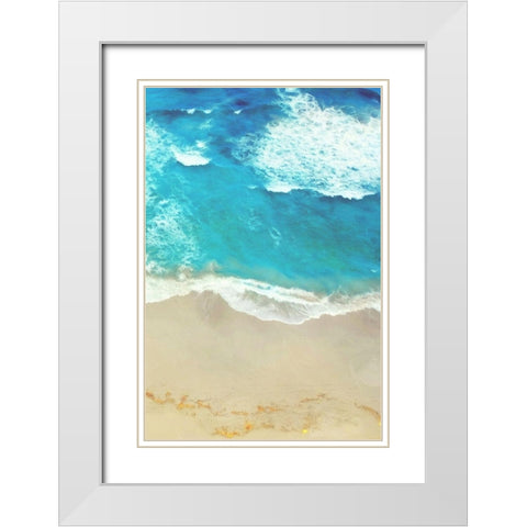 Take A Swim Mate White Modern Wood Framed Art Print with Double Matting by Villa, Mlli