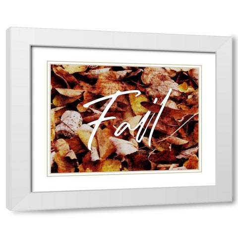 Fall White Modern Wood Framed Art Print with Double Matting by Villa, Mlli