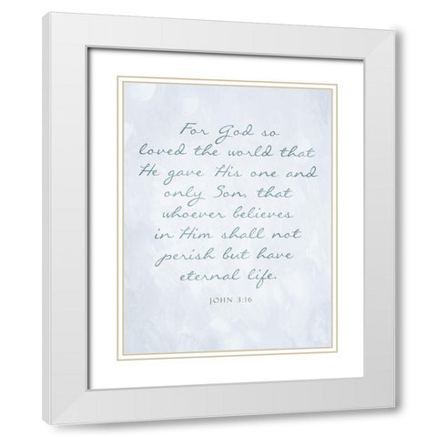 Eternal Life White Modern Wood Framed Art Print with Double Matting by Villa, Mlli