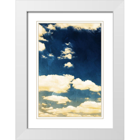 Rich Clouds White Modern Wood Framed Art Print with Double Matting by Villa, Mlli