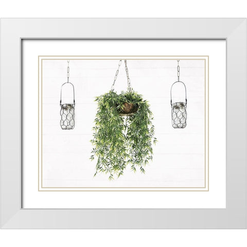 On The Porch White Modern Wood Framed Art Print with Double Matting by Villa, Mlli