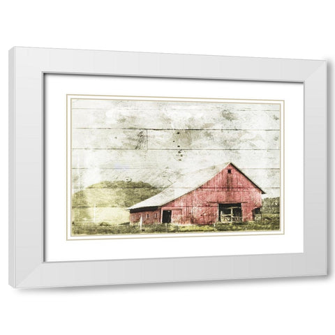 Classic Farm Mate White Modern Wood Framed Art Print with Double Matting by Villa, Mlli