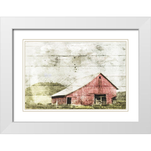 Classic Farm Mate White Modern Wood Framed Art Print with Double Matting by Villa, Mlli