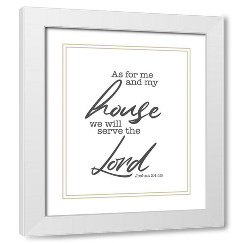 House White Modern Wood Framed Art Print with Double Matting by Villa, Milli