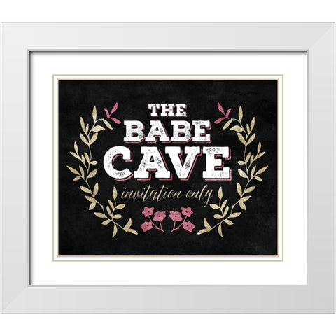 The Babe Cave White Modern Wood Framed Art Print with Double Matting by Villa, Mlli