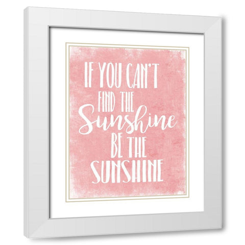Sunshine White Modern Wood Framed Art Print with Double Matting by Villa, Mlli