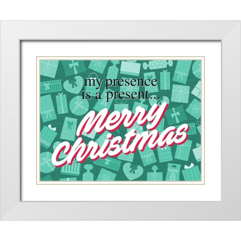 My Presence White Modern Wood Framed Art Print with Double Matting by Villa, Milli