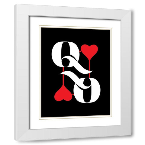 ReQueen White Modern Wood Framed Art Print with Double Matting by Villa, Milli