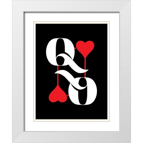 ReQueen White Modern Wood Framed Art Print with Double Matting by Villa, Milli