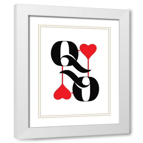 Queen White Modern Wood Framed Art Print with Double Matting by Villa, Milli