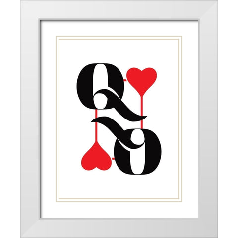 Queen White Modern Wood Framed Art Print with Double Matting by Villa, Milli