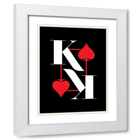 ReKing White Modern Wood Framed Art Print with Double Matting by Villa, Milli