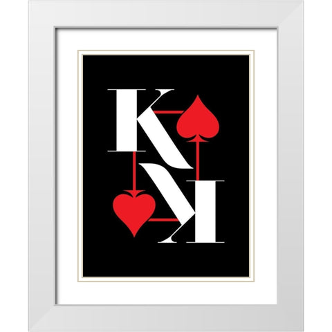 ReKing White Modern Wood Framed Art Print with Double Matting by Villa, Milli