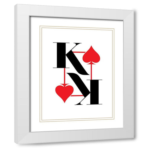 King White Modern Wood Framed Art Print with Double Matting by Villa, Milli