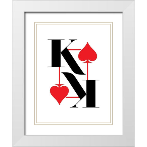 King White Modern Wood Framed Art Print with Double Matting by Villa, Milli