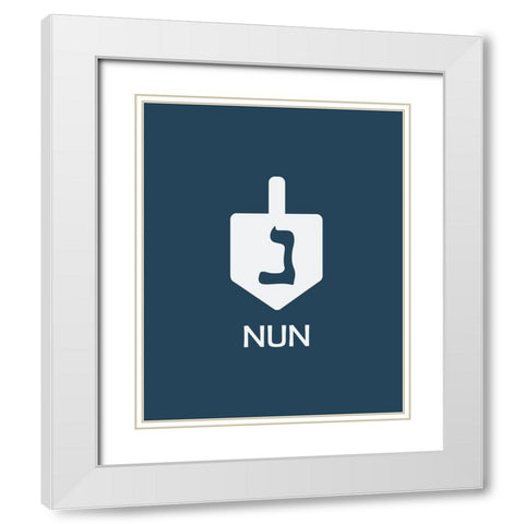 Nun White Modern Wood Framed Art Print with Double Matting by Villa, Milli