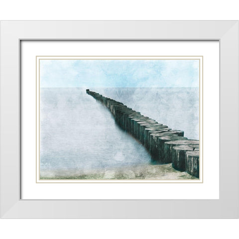 Wood Off The Coast White Modern Wood Framed Art Print with Double Matting by Villa, Milli