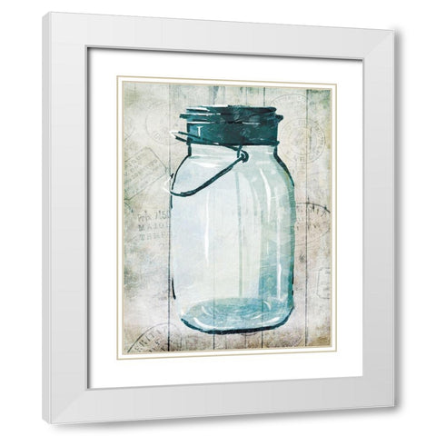 Empty Farm Jar 1 White Modern Wood Framed Art Print with Double Matting by Villa, Milli