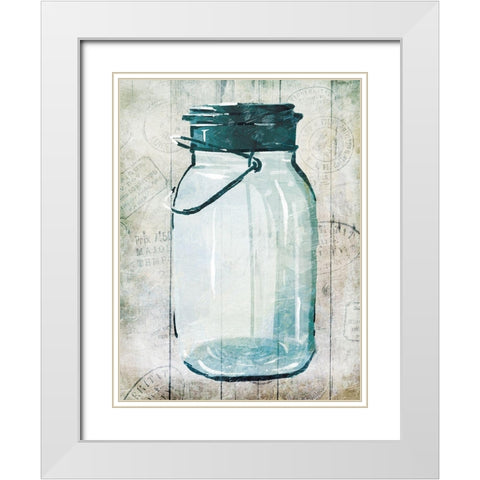 Empty Farm Jar 1 White Modern Wood Framed Art Print with Double Matting by Villa, Milli
