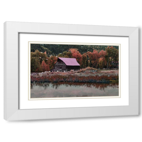 Lodgeview White Modern Wood Framed Art Print with Double Matting by Villa, Milli