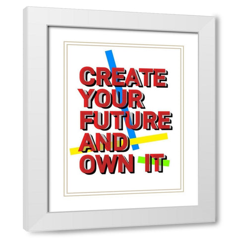 Create White Modern Wood Framed Art Print with Double Matting by Villa, Milli