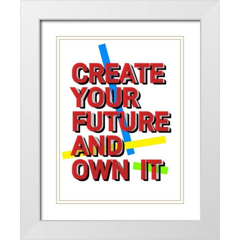 Create White Modern Wood Framed Art Print with Double Matting by Villa, Milli