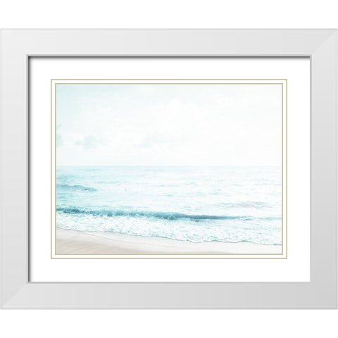 Enjoy The Calm View White Modern Wood Framed Art Print with Double Matting by Villa, Milli