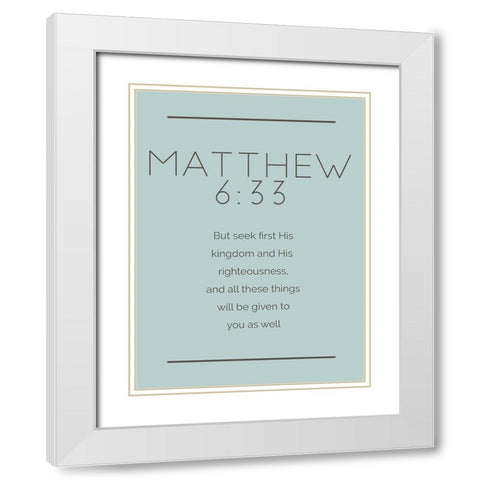 New Matthew Murky White Modern Wood Framed Art Print with Double Matting by Villa, Milli