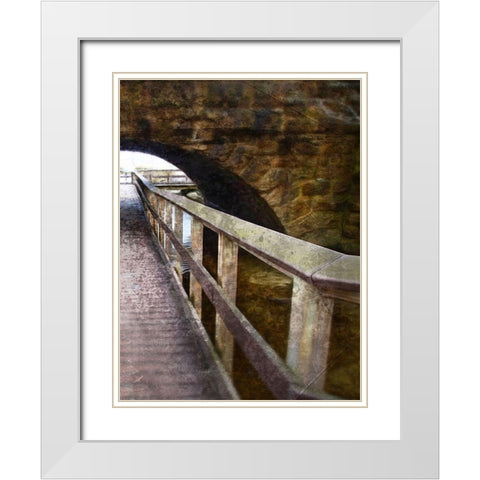 Looking Down The Pier 2 White Modern Wood Framed Art Print with Double Matting by Villa, Milli