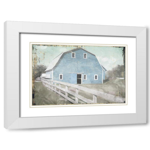 Spring Barn Look Out White Modern Wood Framed Art Print with Double Matting by Villa, Milli