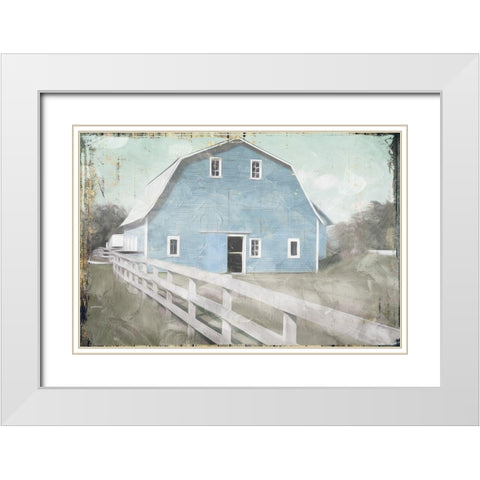 Spring Barn Look Out White Modern Wood Framed Art Print with Double Matting by Villa, Milli